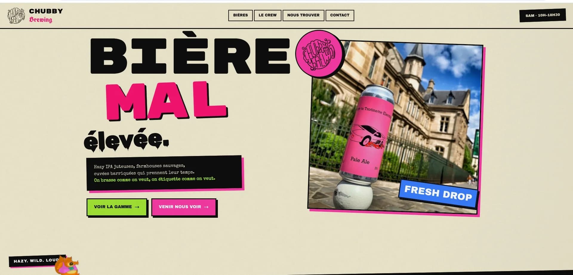Capture du site Chubby